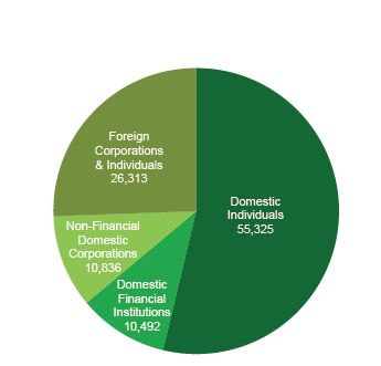 Distribution of Shares by Shareholder Type